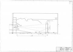 Zeichnung Großer Saal Längsschnitt