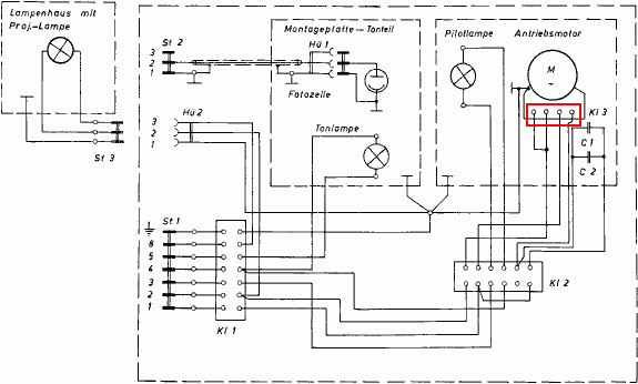 TK 35 Schaltplan Motor - Technik - Filmvorführer